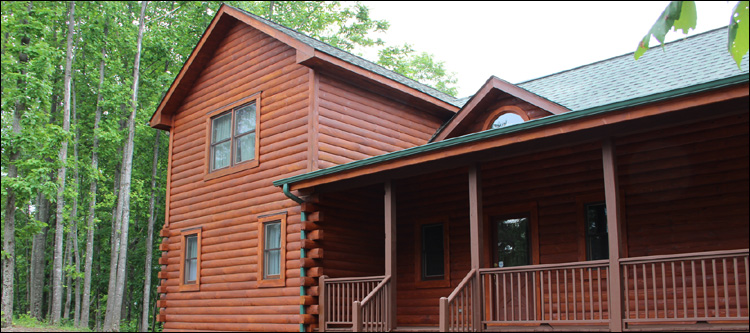 Log Home Staining in Axton, Virginia