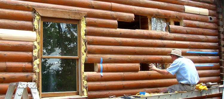 Log Home Repair Henry County, Virginia