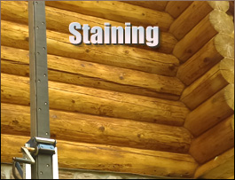  Henry County, Virginia Log Home Staining